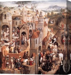 Passion Canvas Paintings - Scenes from the Passion of Christ [detail 2] by Hans Memling